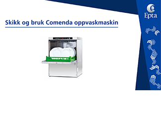 Skikk og bruk av oppvaskmaskin Commenda PF45